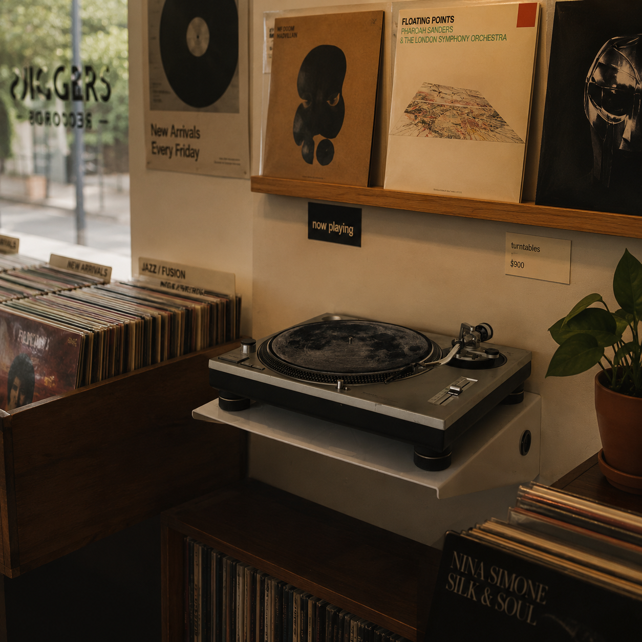 Apache Waveform Turntable Shelf