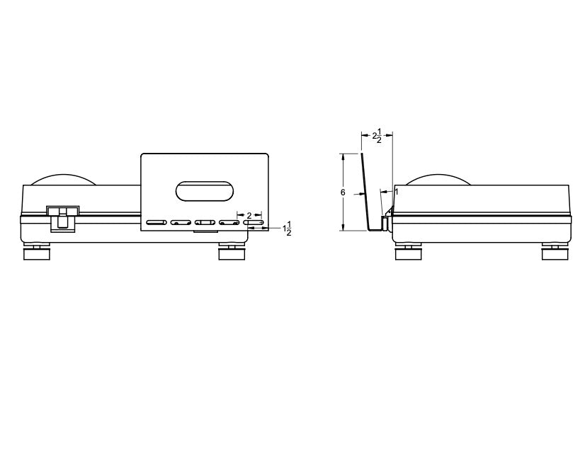 Apache Railgun Turntable-Mounted Record Stand