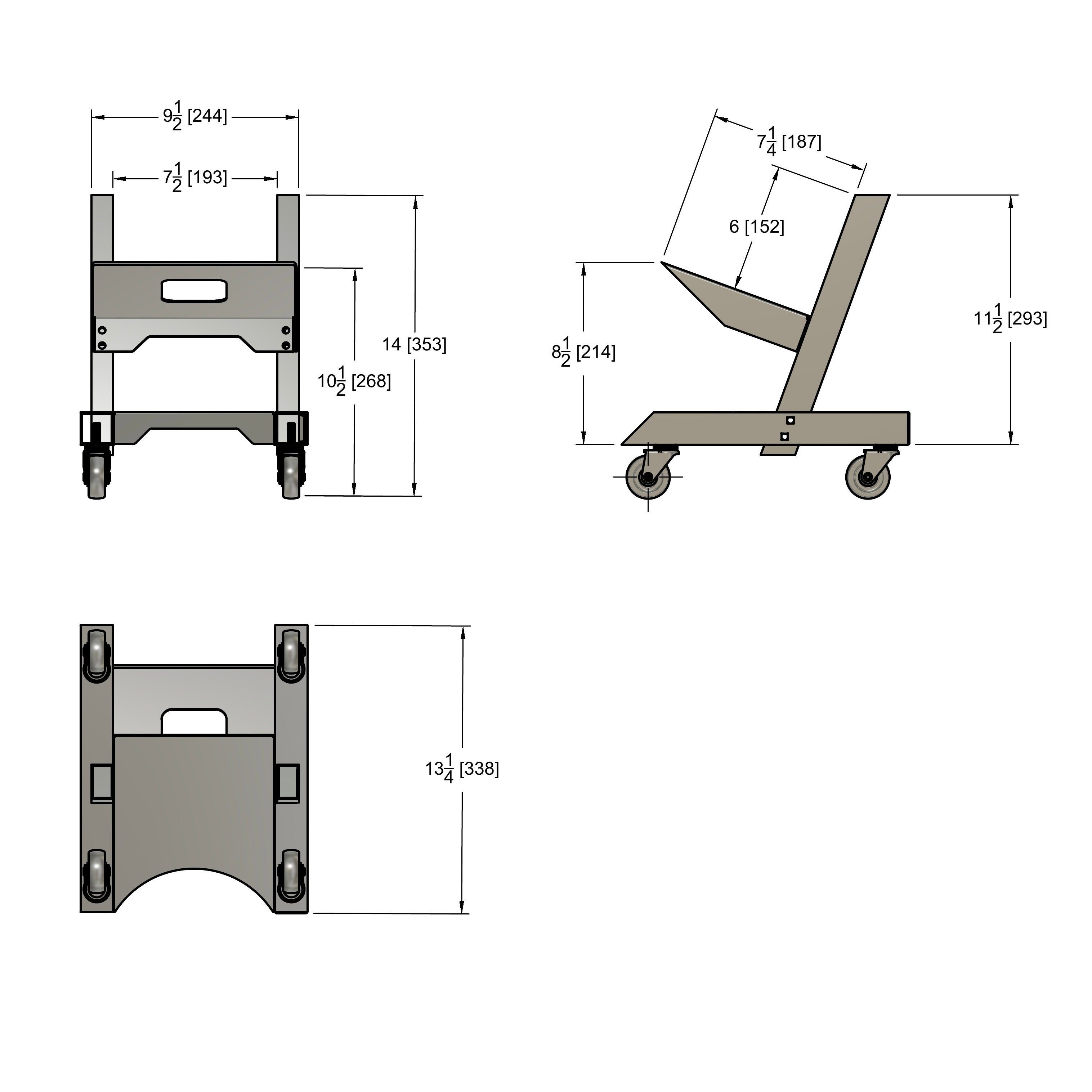 Apache Roadie Rolling Amp Stand