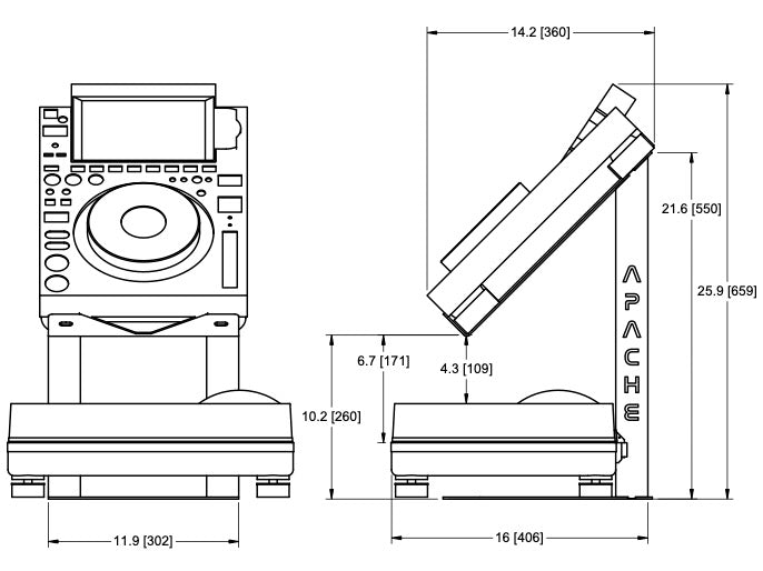 Apache Tallboy CDJ Stands