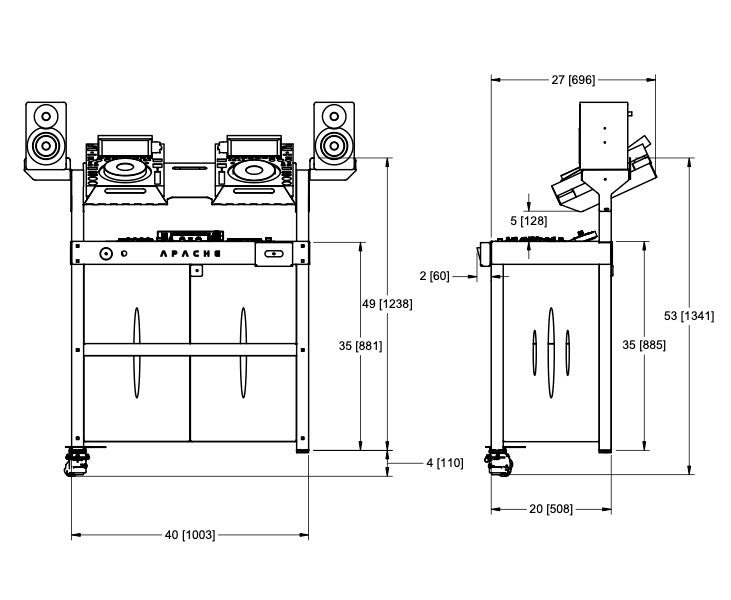 Apache Workbench DJ Controller Booth