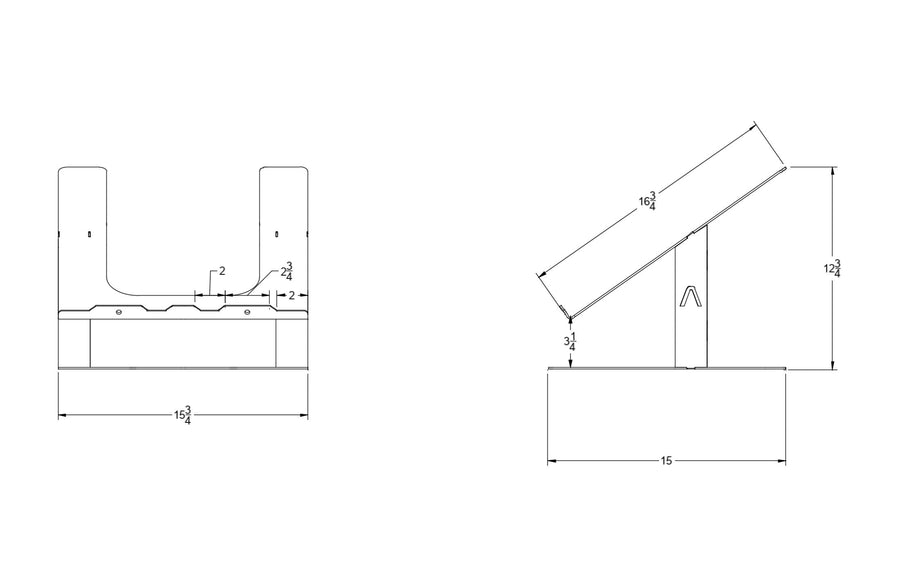 16" DJ Mixer & Synth Stand