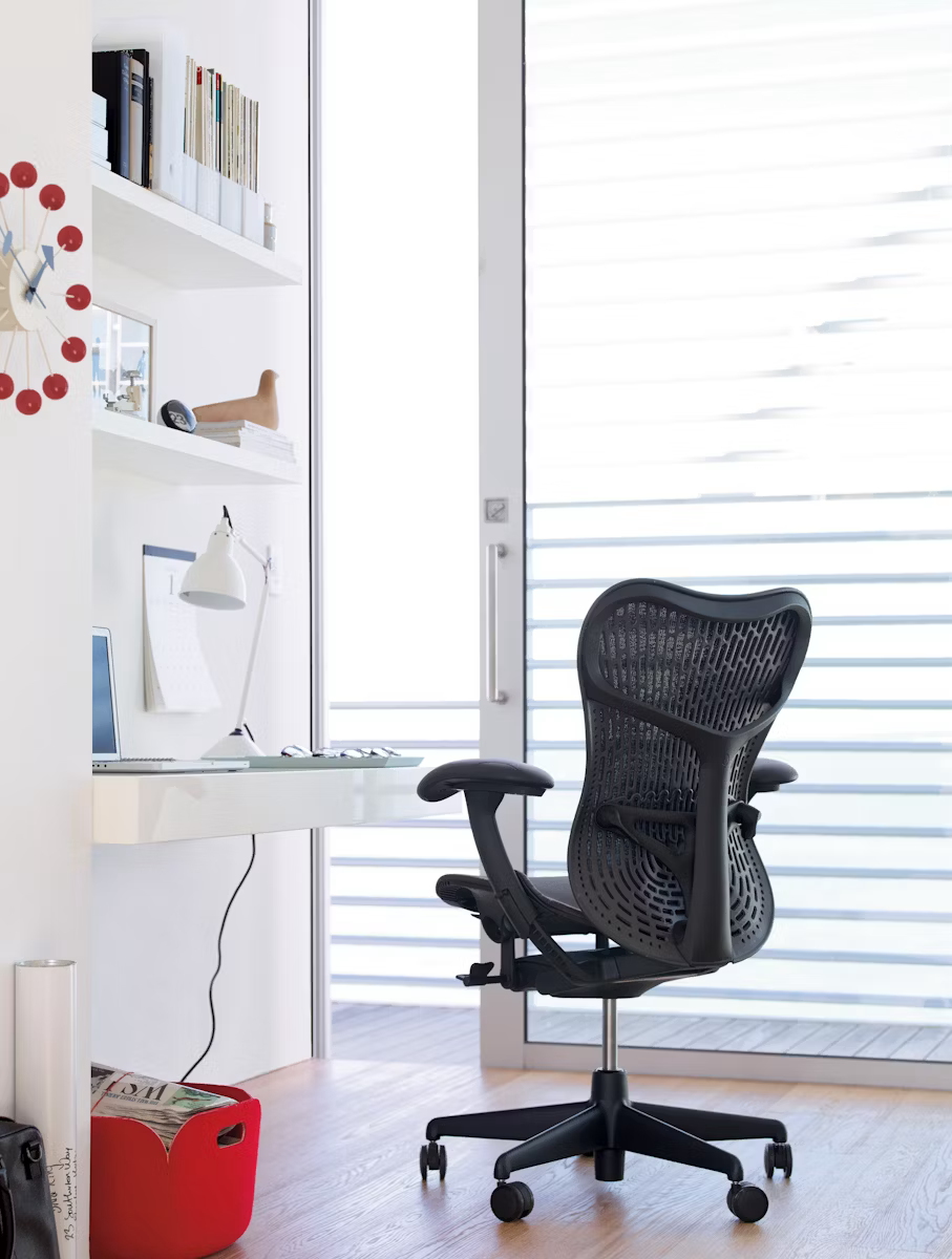 Herman Miller Mirra 2 Chair (W/ Butterfly Suspension, Adjustable Lumbar/Tilt/Seat Angle/Arms/Depth, and Multi-Floor Quiet-roll Caster )