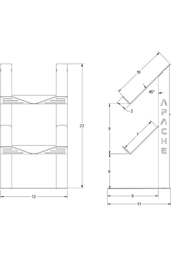 Apache Duplex Two-Level Synth Stand